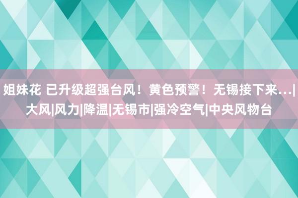 姐妹花 已升级超强台风！黄色预警！无锡接下来…|大风|风力|降温|无锡市|强冷空气|中央风物台